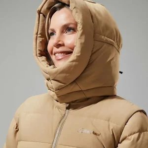 Women's Embo 4in1 Down Insulated Long Jacket - Natural^Berghaus Cheap