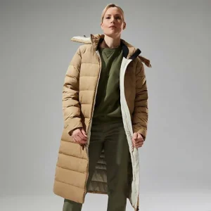 Women's Embo 4in1 Down Insulated Long Jacket - Natural^Berghaus Cheap