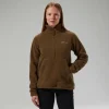Women's Hawksker Half Zip Fleece - Brown^Berghaus Shop