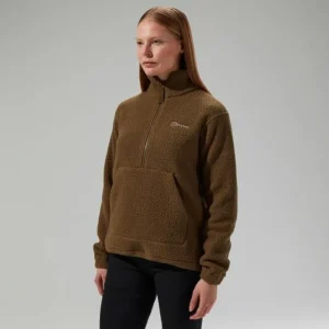 Women's Hawksker Half Zip Fleece - Brown^Berghaus Shop