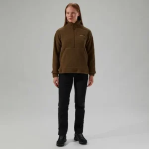 Women's Hawksker Half Zip Fleece - Brown^Berghaus Shop