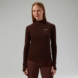 Women's Ivyhill Half Zip Top - Brown^Berghaus Sale