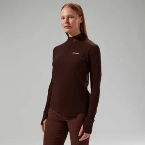 Women's Ivyhill Half Zip Top - Brown^Berghaus Sale