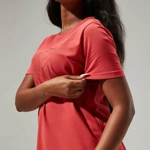 Women's Linear Landscape Super Stretch Tee Red^Berghaus Best