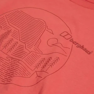 Women's Linear Landscape Super Stretch Tee Red^Berghaus Best