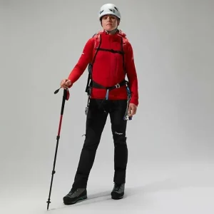 Women's MTN Arete LB Half Zip - Red^Berghaus Clearance
