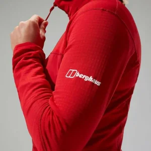 Women's MTN Arete LB Half Zip - Red^Berghaus Clearance