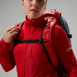 Women's MTN Arete LB Half Zip - Red^Berghaus Clearance