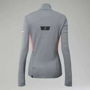 Women's MTN Guide Long Sleeve Half Zip - Grey/Red^Berghaus Sale
