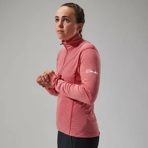 Women's MTN Guide Long Sleeve Half Zip - Red^Berghaus Cheap
