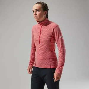 Women's MTN Guide Long Sleeve Half Zip - Red^Berghaus Cheap
