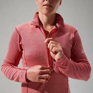 Women's MTN Guide Long Sleeve Half Zip - Red^Berghaus Cheap