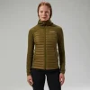 Women's Nula Hybrid Synthetic Insulated Jacket - Green^Berghaus Fashion