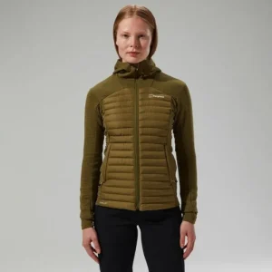 Women's Nula Hybrid Synthetic Insulated Jacket - Green^Berghaus Fashion