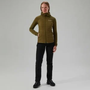 Women's Nula Hybrid Synthetic Insulated Jacket - Green^Berghaus Fashion