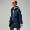 Women's Nula Micro Jacket Long - Dark Blue^Berghaus Online