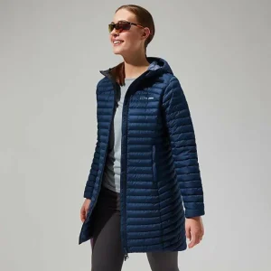 Women's Nula Micro Jacket Long - Dark Blue^Berghaus Online