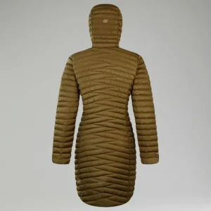 Women's Nula Micro Synthetic Insulated Long Jacket - Green^Berghaus Outlet