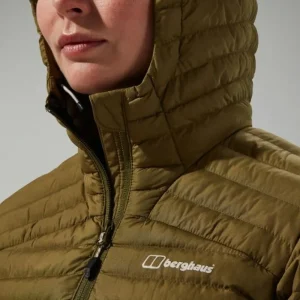Women's Nula Micro Synthetic Insulated Long Jacket - Green^Berghaus Outlet
