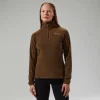 Women's Prism 2.0 Micro Half Zip Polartec Fleece - Brown^Berghaus Best Sale