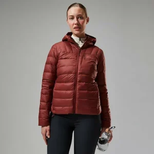 Women's Silksworth Hooded Down Insulated Jacket - Red^Berghaus Flash Sale