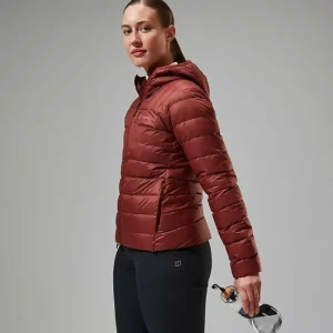 Women's Silksworth Hooded Down Insulated Jacket - Red^Berghaus Flash Sale