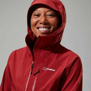 Women's Truda Flex Waterproof Jacket - Red^Berghaus Fashion
