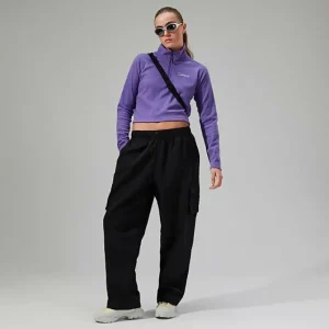 Women's URB Prism Cropped Half Zip Fleece - Purple^Berghaus New