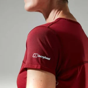Women's Voyager Tech Tee Super Stretch Crew - Dark Red^Berghaus Sale