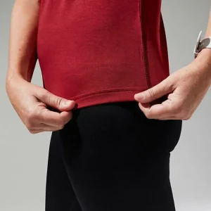 Women's Voyager Tech Tee Super Stretch Crew - Dark Red^Berghaus Sale