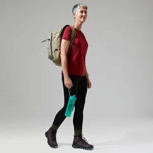 Women's Voyager Tech Tee Super Stretch Crew - Dark Red^Berghaus Sale