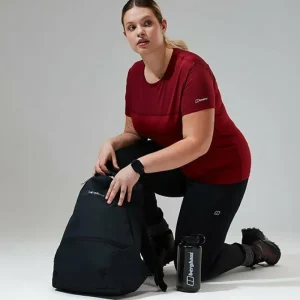 Women's Voyager Tech Tee Super Stretch Crew - Dark Red^Berghaus Sale